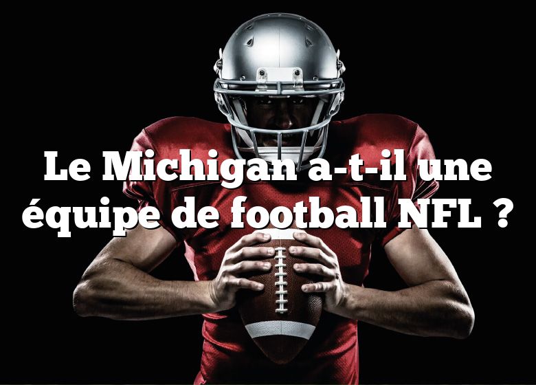 Le Michigan a-t-il une équipe de football NFL ?